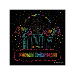 FOUNDATION (Square Vinyl Sticker)