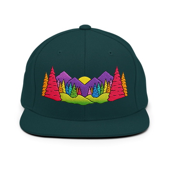 MOUNTAIN LANDSCAPE Snapback Hat