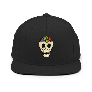 RAINBOW BRAINSKULL Snapback Hat