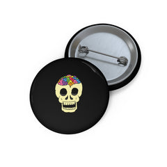 RAINBOW BRAINSKULL Button