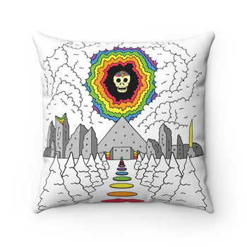 PYRAMID SKULL (Throw Pillow)