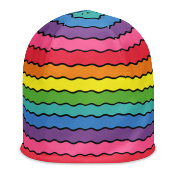 Rainbow Wave Beanie