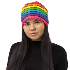 Rainbow Wave Beanie