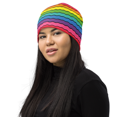 Rainbow Wave Beanie