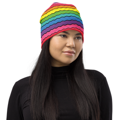 Rainbow Wave Beanie