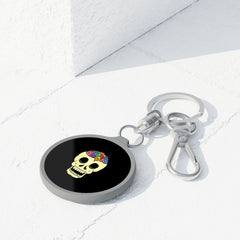 Rainbow Brainskull Keyring