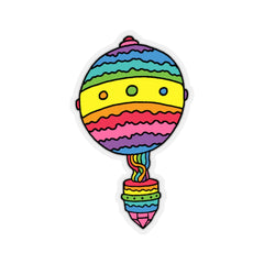 Hot Air Balloon (Kiss-Cut Sticker)