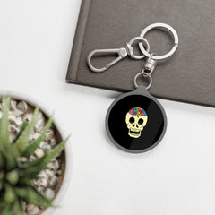 Rainbow Brainskull Keyring