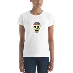 Rainbow Brainskull (Women's Fashion Fit Tee)