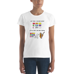 JUST MAKE A DECISION (Women's Fashion Fit Tee)